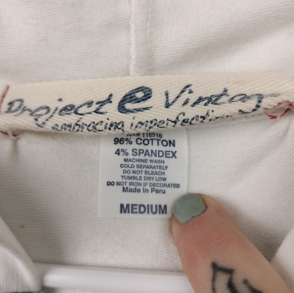 Project E Vintage from Urban Outfitters Bell Sleeve Embroidered Zip Up Hoodie - Picture 8 of 9